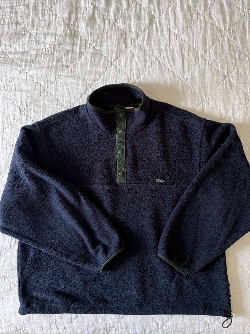 Vintage Boxy Woolrich Fleece Quarter Button